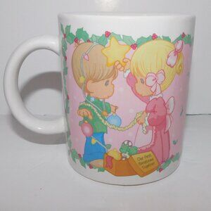 VTG 1997 Enesco Precious Moments Our First Christmas Together Mug Favorite Star
